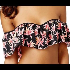 Paradise Falls Tropical Print Bikini 👙 top only S